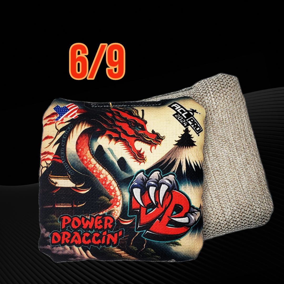 Draggin' BagsPower Draggin' Dragon 2024 ACL Approved Cornhole Bags
