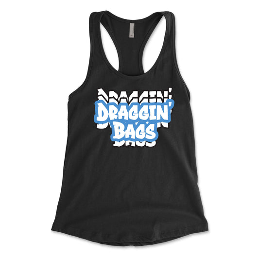Draggin' Graffiti Blue Women's Racerback