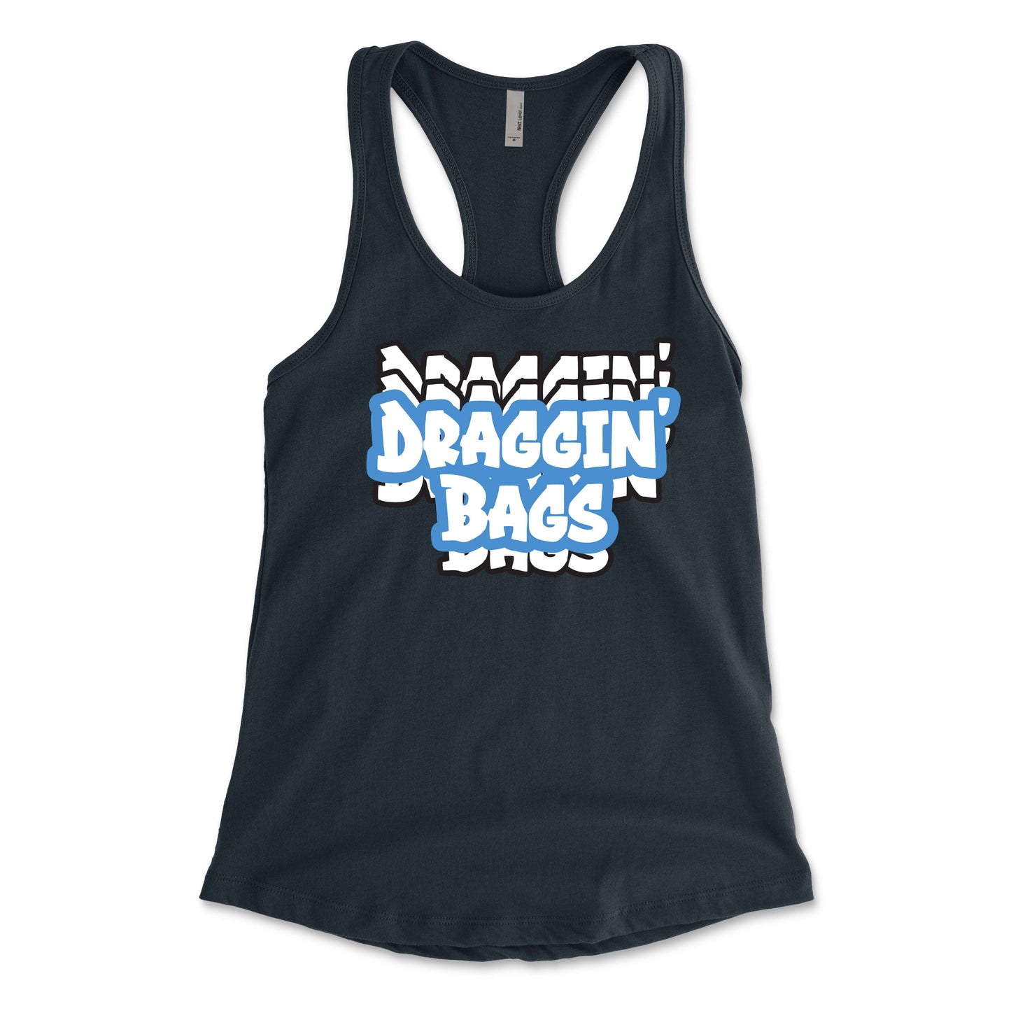 Draggin' Graffiti Blue Women's Racerback