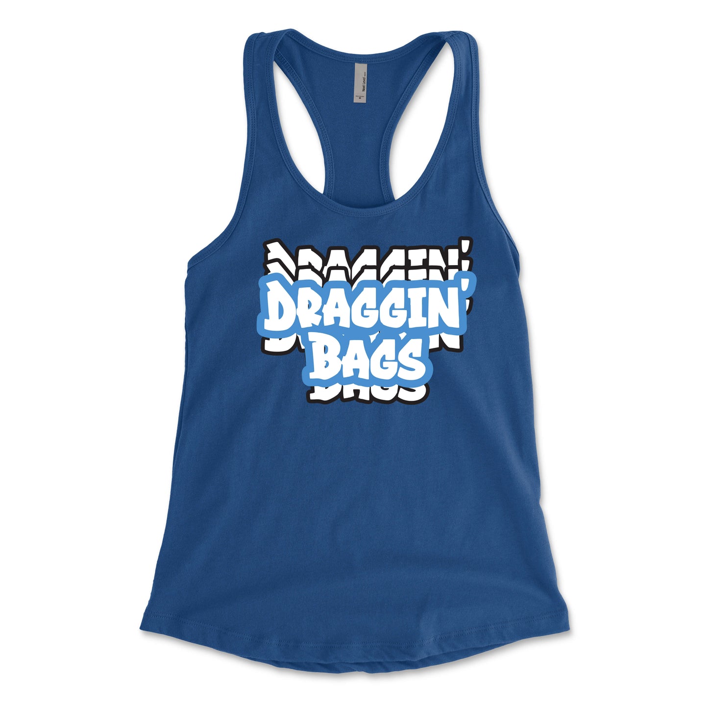 Draggin' Graffiti Blue Women's Racerback