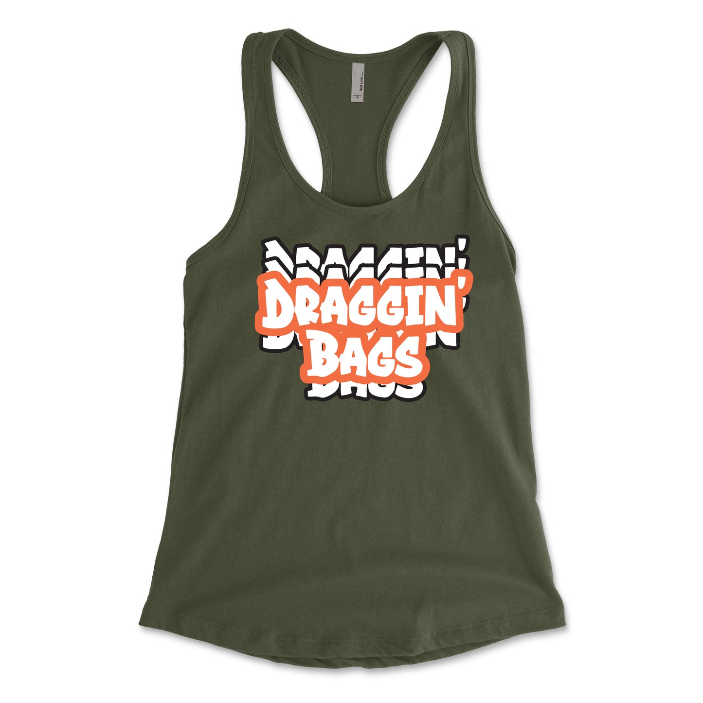 Draggin' Graffiti Orange Women's Racerback