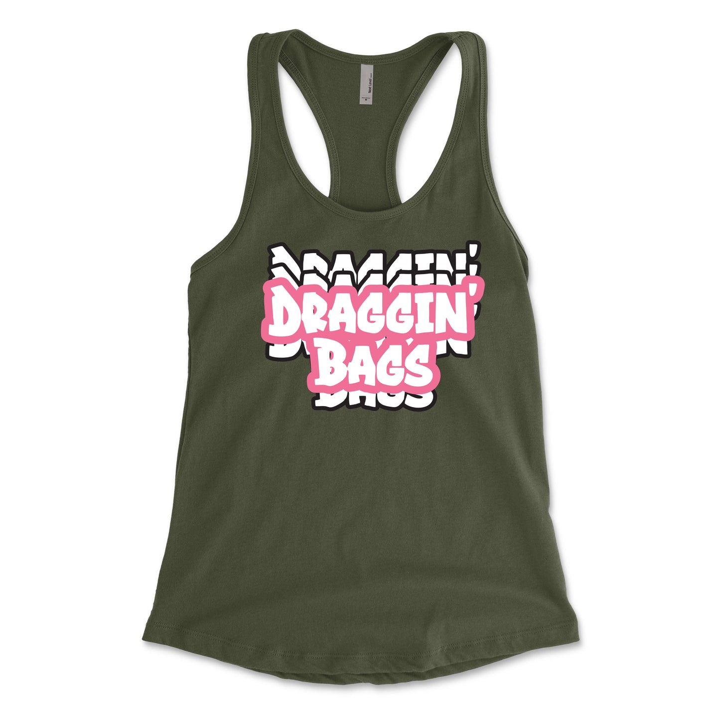 Draggin' Graffiti Pink Women's Racerback
