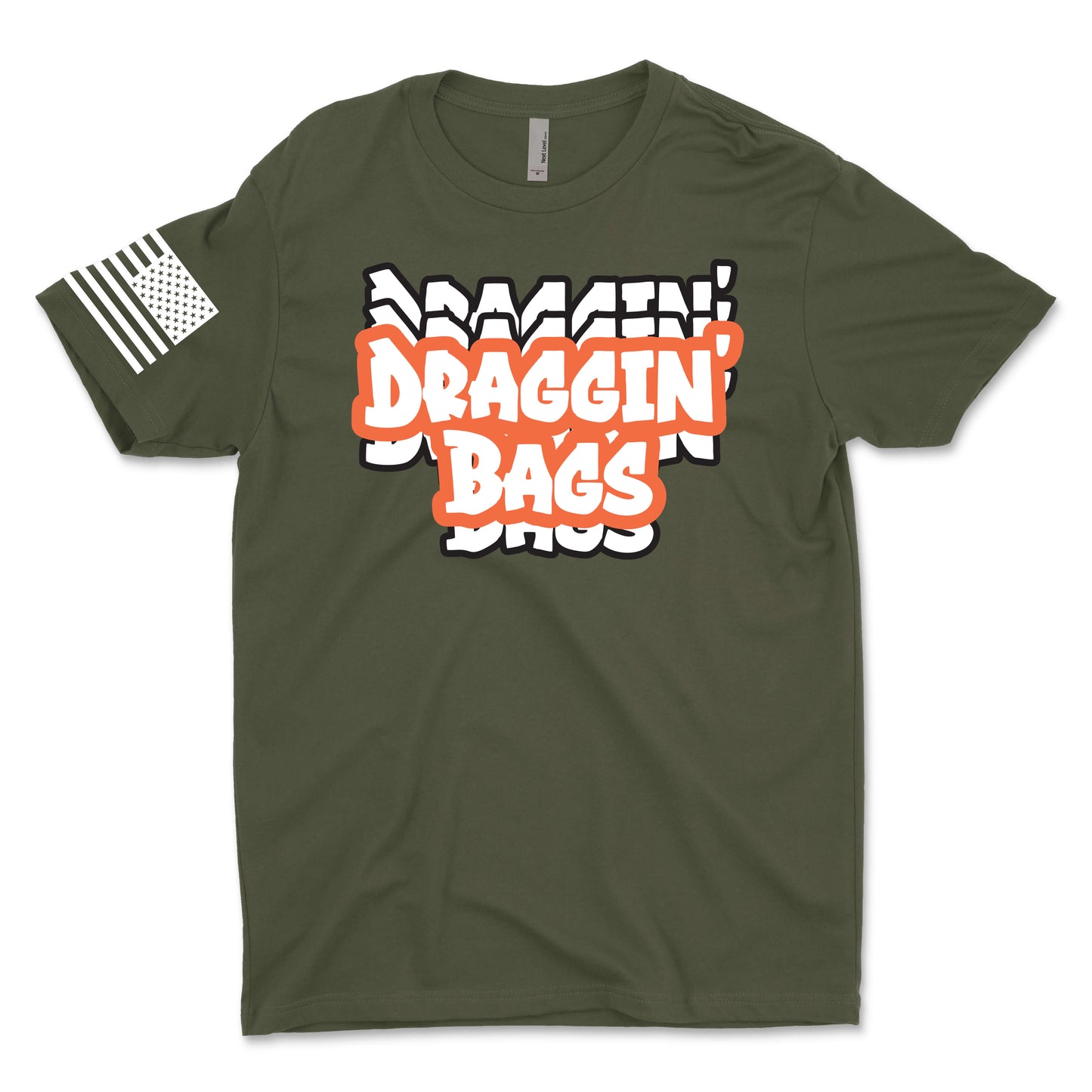 Draggin' Graffiti Orange Men's T-Shirt