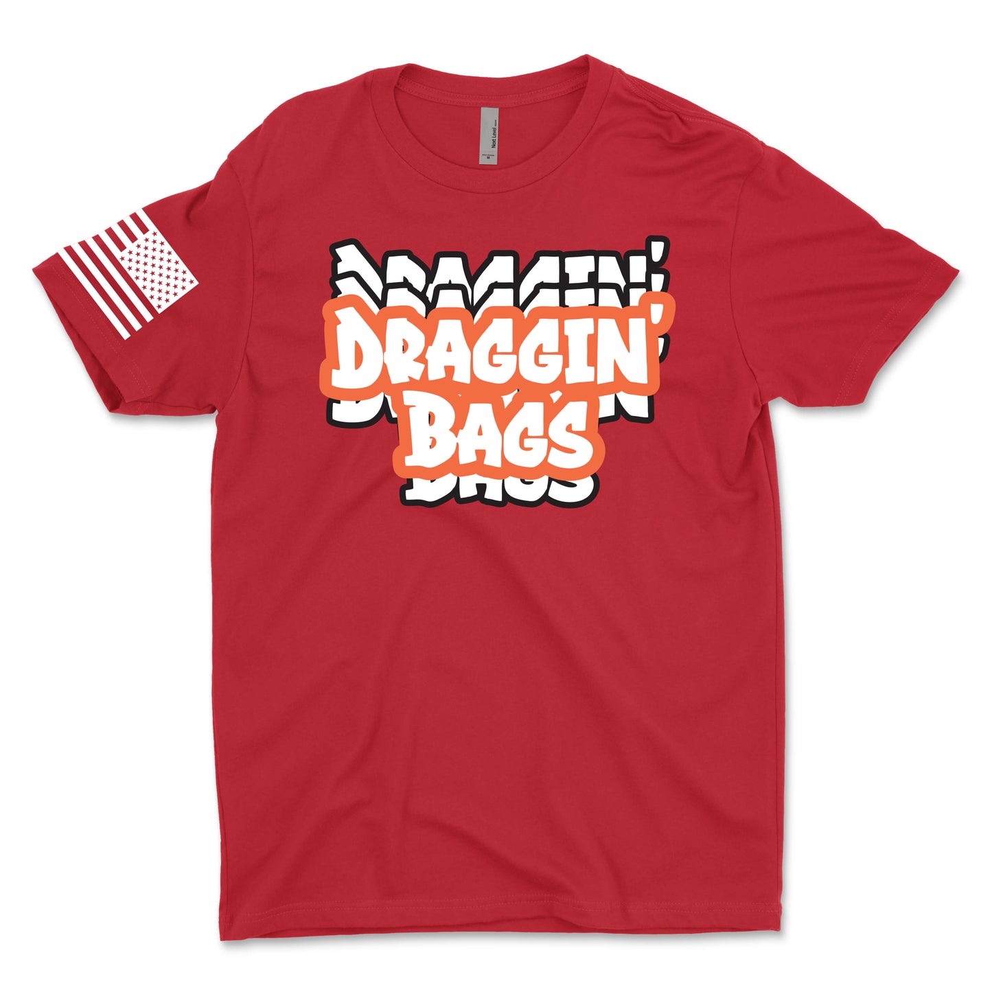 Draggin' Graffiti Orange Men's T-Shirt