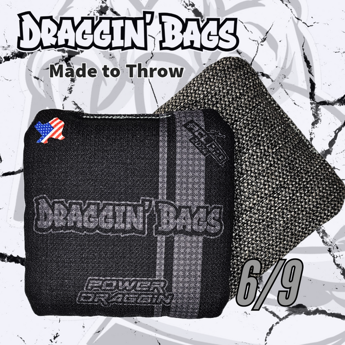 Racing Black Power Draggin 2024 ACL Approved Cornhole Bags