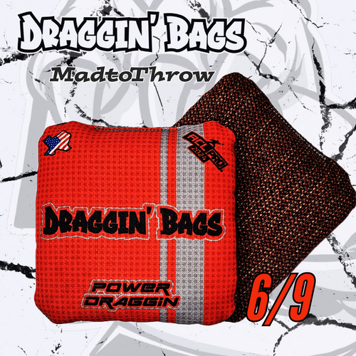 Racing Red Power Draggin 2024 ACL Approved Cornhole Bags