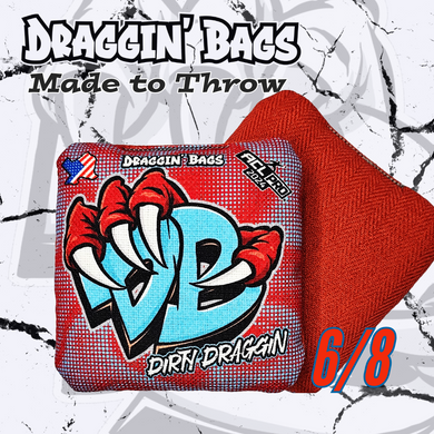 Super Hero Swirl- Dirty Draggin'- 2024 ACL Approved Cornhole Bags