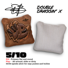LEATHER  DOUBLE DRAGGIN' X