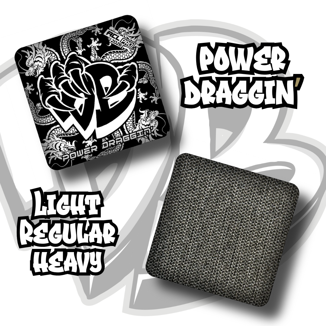 White and Black Dragon Print Power Draggin'